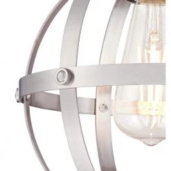 Stella Mira 1-Light Brushed Nickel Mini Pendant by Westinghouse -Westinghouse Shop brushed nickel westinghouse pendant lights 6362000 4f 1000