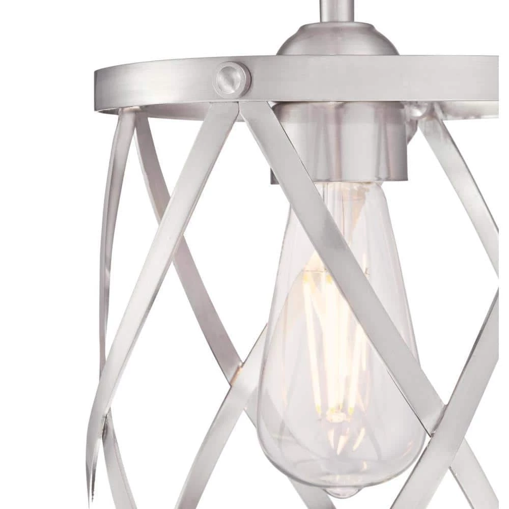 Isadora 1-Light Brushed Nickel Mini Pendant by Westinghouse 5 Isadora 1-Light Brushed Nickel Mini Pendant by Westinghouse - Image 5