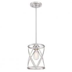 Default 22 Isadora 1-Light Brushed Nickel Mini Pendant by Westinghouse