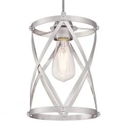 Isadora 1-Light Brushed Nickel Mini Pendant by Westinghouse 7 Isadora 1-Light Brushed Nickel Mini Pendant by Westinghouse -Westinghouse Shop brushed nickel westinghouse pendant lights 6362300 c3 1000