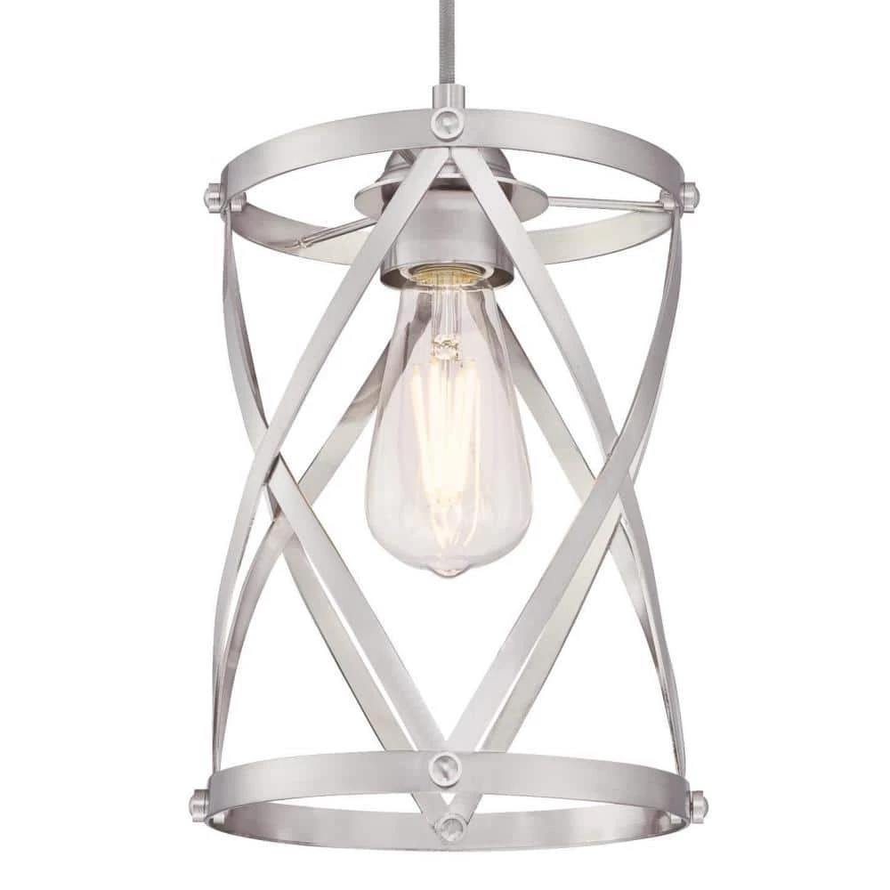 Isadora 1-Light Brushed Nickel Mini Pendant by Westinghouse 3 Isadora 1-Light Brushed Nickel Mini Pendant by Westinghouse - Image 3