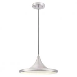 Massie 40-Watt Equivalent Brushed Nickel Integrated LED Pendant by Westinghouse
