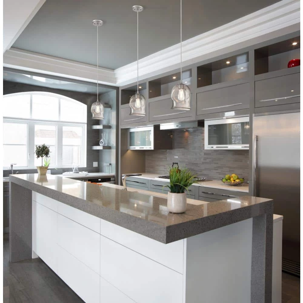 1-Light Brushed Nickel Mini Pendant with Clear Glass Shade by Westinghouse 6 1-Light Brushed Nickel Mini Pendant with Clear Glass Shade by Westinghouse - Image 6