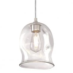 1-Light Brushed Nickel Mini Pendant with Clear Glass Shade by Westinghouse 8 1-Light Brushed Nickel Mini Pendant with Clear Glass Shade by Westinghouse -Westinghouse Shop brushed nickel westinghouse pendant lights 6366100 c3 1000