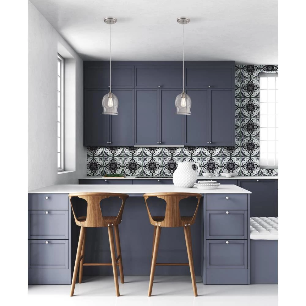 1-Light Brushed Nickel Mini Pendant with Clear Glass Shade by Westinghouse 2 1-Light Brushed Nickel Mini Pendant with Clear Glass Shade by Westinghouse - Image 2