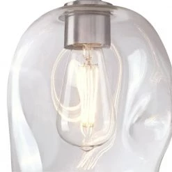 1-Light Brushed Nickel Mini Pendant with Clear Glass Shade by Westinghouse 10 1-Light Brushed Nickel Mini Pendant with Clear Glass Shade by Westinghouse -Westinghouse Shop brushed nickel westinghouse pendant lights 6366100 fa 1000