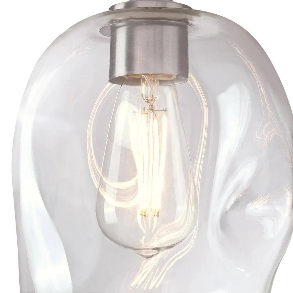 1-Light Brushed Nickel Mini Pendant with Clear Glass Shade by Westinghouse 5 1-Light Brushed Nickel Mini Pendant with Clear Glass Shade by Westinghouse - Image 5