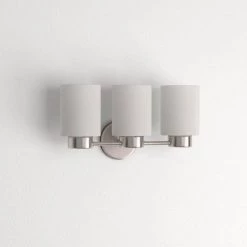 Sylvestre 3-Light Brushed Nickel Wall Fixture by Westinghouse -Westinghouse Shop brushed nickel westinghouse vanity lighting 6227900 31 1000
