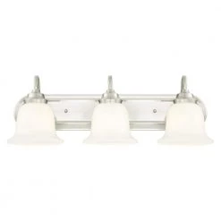 Harwell 3-Light Brushed Nickel Wall Mount Bath Light by Westinghouse