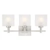 Alexander 3-Light Brushed Nickel Wall Mount Bath Light by Westinghouse