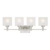 Alexander 4-Light Brushed Nickel Wall Mount Bath Light by Westinghouse