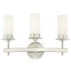 Roswell 3-Light Brushed Nickel Wall Mount Bath Light by Westinghouse