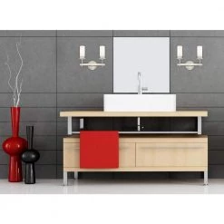 Roswell 2-Light Brushed Nickel Wall Mount Bath Light by Westinghouse -Westinghouse Shop brushed nickel westinghouse vanity lighting 6327200 4f 1000