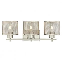 Morrison 3-Light Brushed Nickel Wall Mount Bath Light by Westinghouse