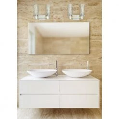 Adler 2-Light Brushed Nickel Wall Mount Bath Light by Westinghouse 5 Adler 2-Light Brushed Nickel Wall Mount Bath Light by Westinghouse -Westinghouse Shop brushed nickel westinghouse vanity lighting 6330400 31 1000