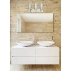 Adler 3-Light Brushed Nickel Wall Mount Bath Light by Westinghouse 5 Adler 3-Light Brushed Nickel Wall Mount Bath Light by Westinghouse -Westinghouse Shop brushed nickel westinghouse vanity lighting 6330500 31 1000