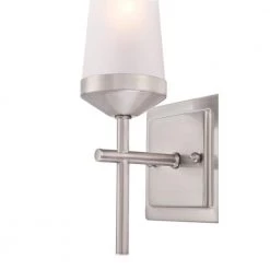 Prosecco 1-Light Brushed Nickel Wall Mount Sconce by Westinghouse -Westinghouse Shop brushed nickel westinghouse vanity lighting 6352600 4f 1000