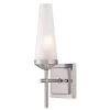 Prosecco 1-Light Brushed Nickel Wall Mount Sconce by Westinghouse