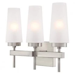 Chaddsford 3-Light Brushed Nickel Wall Mount Bath Light by Westinghouse -Westinghouse Shop brushed nickel westinghouse vanity lighting 6353200 4f 1000
