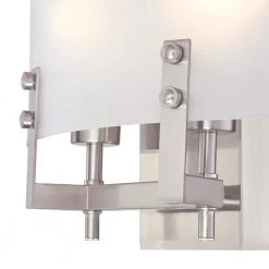 Enzo James 2-Light Brushed Nickel Wall Mount Bath Light by Westinghouse -Westinghouse Shop brushed nickel westinghouse vanity lighting 6369600 1f 1000