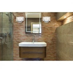 Enzo James 2-Light Brushed Nickel Wall Mount Bath Light by Westinghouse -Westinghouse Shop brushed nickel westinghouse vanity lighting 6369600 31 1000