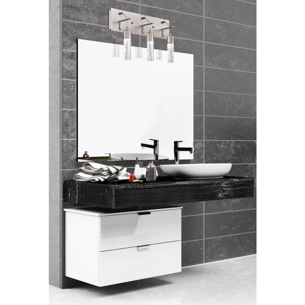 Cava 22-Watt Brushed Nickel Integrated LED Wall Mount Bath Light by Westinghouse 2 Cava 22-Watt Brushed Nickel Integrated LED Wall Mount Bath Light by Westinghouse - Image 2