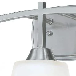Midori 3-Light Brushed Nickel Wall Mount Bath Light by Westinghouse -Westinghouse Shop brushed nickel westinghouse vanity lighting 6573600 1f 1000