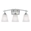 Midori 3-Light Brushed Nickel Wall Mount Bath Light by Westinghouse