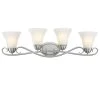 Dunmore 4-Light Brushed Nickel Wall Mount Bath Light by Westinghouse