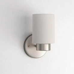 Sylvestre 1-Light Brushed Nickel Wall Fixture by Westinghouse -Westinghouse Shop brushed nickel westinghouse wall sconces 6227800 31 1000