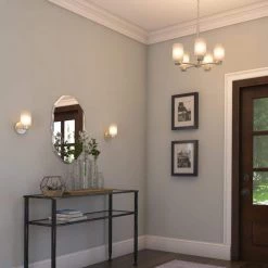 Sylvestre 1-Light Brushed Nickel Wall Fixture by Westinghouse -Westinghouse Shop brushed nickel westinghouse wall sconces 6227800 44 1000