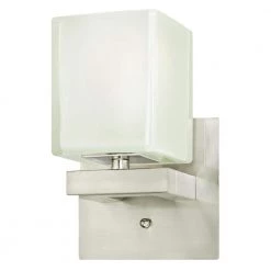 Nyle 1-Light Brushed Nickel Wall Mount Sconce by Westinghouse