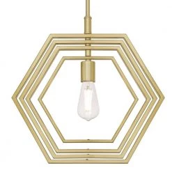 Holly 1-Light Champagne Brass Pendant by Westinghouse -Westinghouse Shop champagne brass westinghouse chandeliers 6369700 4f 1000