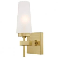 Chaddsford 1-Light Champagne Brass Wall Mount Sconce by Westinghouse