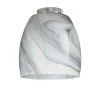 5-1/4 in. Hand-blown Charcoal Swirl Shade with 2-1/4 in. Fitter and 4-6/7 in. Width by Westinghouse