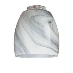 Default 8 5-1/4 in. Hand-blown Charcoal Swirl Shade with 2-1/4 in. Fitter and 4-6/7 in. Width by Westinghouse