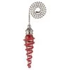 Red Spiral Glass Pull Chain by Westinghouse