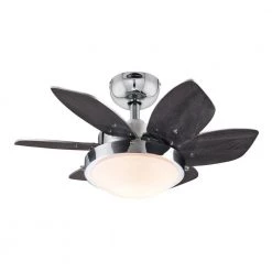 Quince 24 in. Integrated LED Chrome Ceiling Fan with Light Kit by Westinghouse