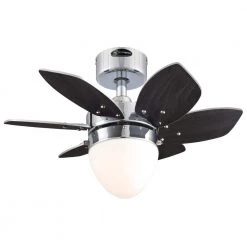 Origami 24 in. LED Chrome Ceiling Fan with Light Kit by Westinghouse