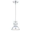 Boswell 1-Light Chrome LED Mini Pendant with Frosted Prismatic Acrylic Lens by Westinghouse