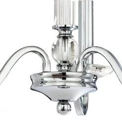 Versailles 3-Light Chrome with Clear Glass Accents Chandelier by Westinghouse -Westinghouse Shop chrome westinghouse chandeliers 6332000 fa 1000