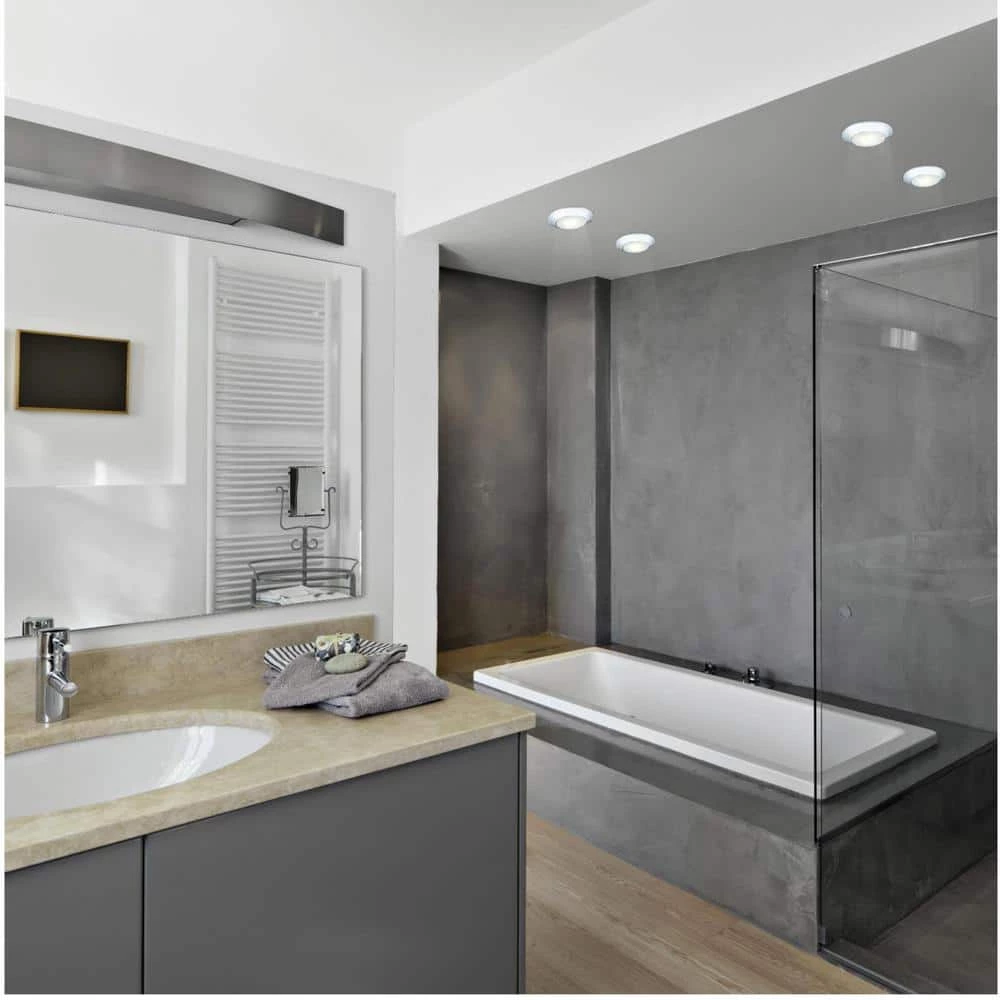 12-Watt Chrome Indoor/Outdoor Integrated LED Flush Mount by Westinghouse 2 12-Watt Chrome Indoor/Outdoor Integrated LED Flush Mount by Westinghouse - Image 2