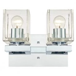 Nyle 2-Light Chrome Wall Mount Bath Light by Westinghouse