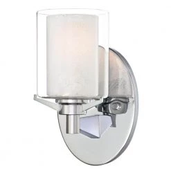 Glenford 1-Light Chrome Wall Mount Sconce by Westinghouse