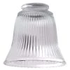 4-1/2 in. Clear Ribbed Bell with 2-1/4 in. Fitter and 4-3/4 in. Width by Westinghouse