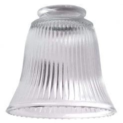 4-1/2 in. Clear Ribbed Bell with 2-1/4 in. Fitter and 4-3/4 in. Width by Westinghouse