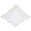 1-1/2 in. Square Clear Wheat Design on White Ruffled Edge Diffuser with 12 in. Width by Westinghouse