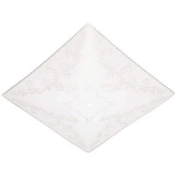 1-3/4 in. Square Clear Floral Design on White Diffuser with 14 in. Width by Westinghouse
