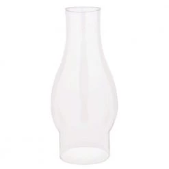 8-1/2 in. Handblown Clear Chimney with 3 in. Fitter and 4 in. Bulge by Westinghouse