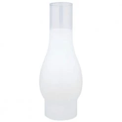 10 in. Handblown 3/4 Frosted Chimney with 3 in. Fitter and 4 in. Bulge by Westinghouse